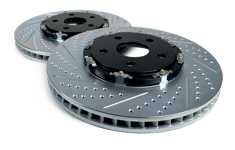 Chevrolet Corvette Brake Rotors (2) - Front - Baer Brakes - EradiSpeed+ Front SDZ 2-Piece - Black - `20-`25